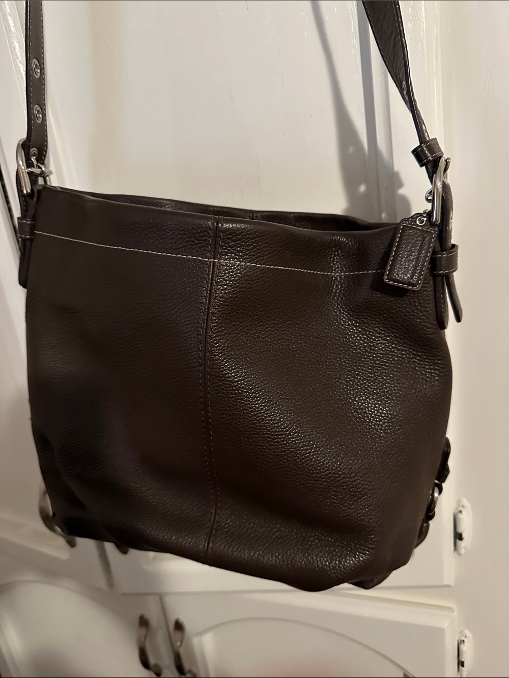 Coach crossbody pebble leather